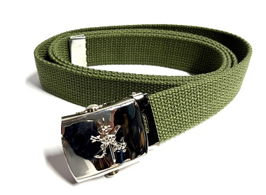 CINTURÓN PASEO LEGION VERDE HEBILLA PLAT