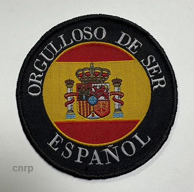 PARCHE BORDADO ORGULLOSO DE SER ESPAOL 